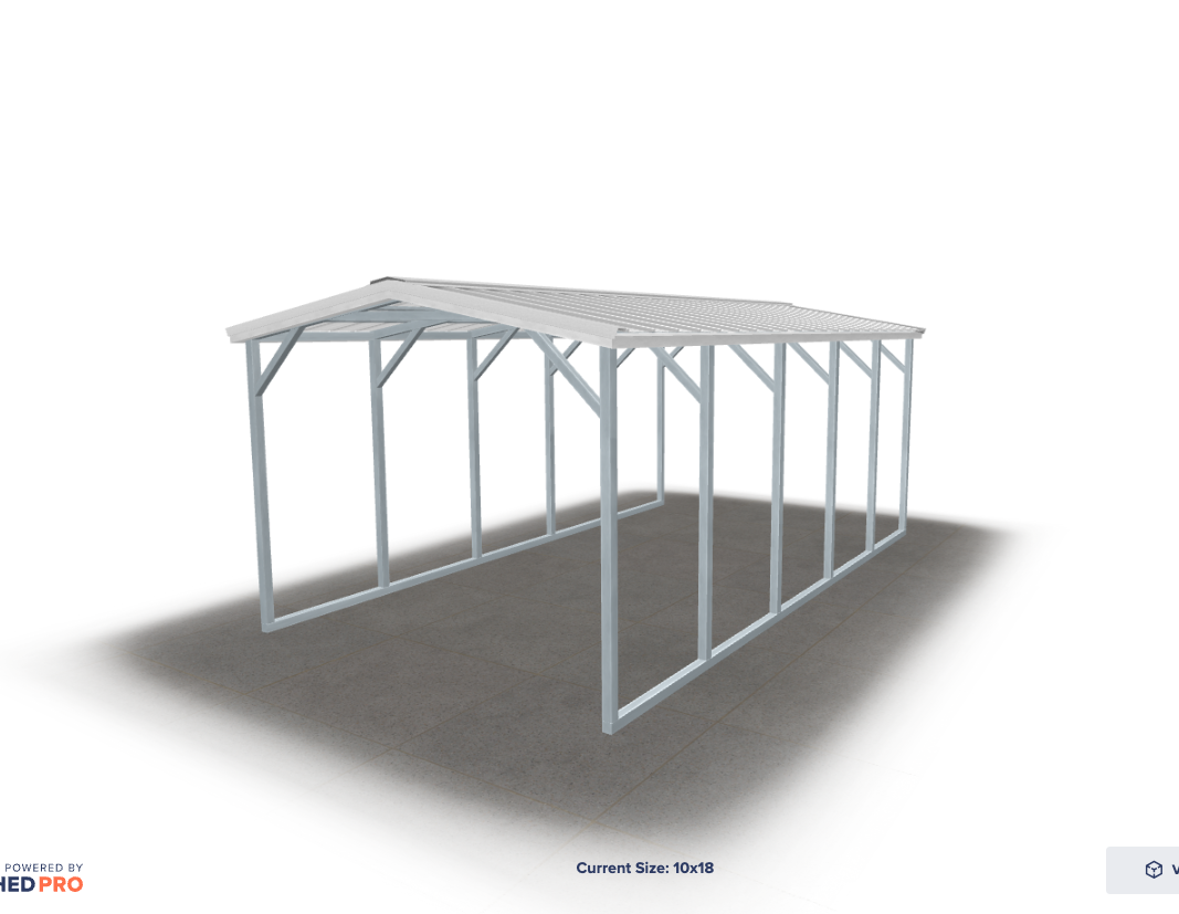 Standard Carport Vertical Roof Standard Carport Vertical Roof